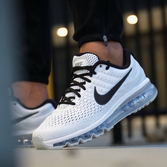 Nike Air Max 2017 🔥 Shoes White Black Gray 849559-100 Men's Size 10 11 13 14 - Picture 1 of 16
